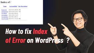 How to Fix "Index of Error" on WordPress