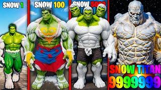 Franklin upgrade the STRONGEST HULK SNOW TITAN ever in gta v