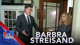 Shopping at the Tiny Mall in Barbra’s Basement - Barbra Streisand Talks to Stephen Colbert (Part …