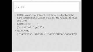 Introduction to JSON and Web API