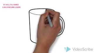 How to Draw a Glass / Как нарисовать Стакан