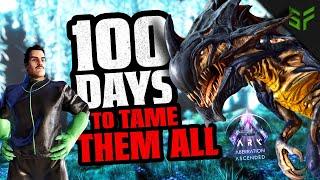 100 Days to Tame Every Creature in Ark Aberration!