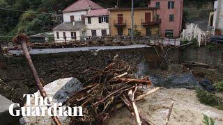 Record rainfall in Italy as extreme weather lashes the country
