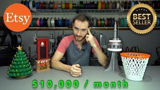 How I Design Best Selling 3D Printed Products ($10,000/Month on Etsy) - Full Tutorial