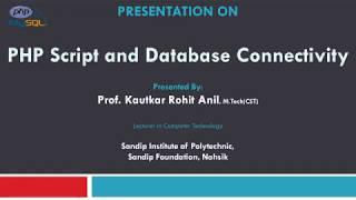 Php script and database connectivity-Rohit Kautkar