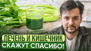 Лучшее РАСТЕНИЕ для ПЕЧЕНИ, КИШЕЧНИКА, КОЖИ и ИММУНИТЕТА! В чем ГЛАВНАЯ ПОЛЬЗА СОКА СЕЛЬДЕРЕЯ?