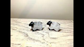 Easy Origami Tutorials: How to make an origami Sheep (Level: Intermediate)