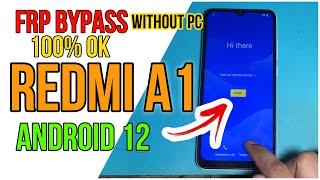 Redmi A1 Frp bypass without PC Android 12 Go edition