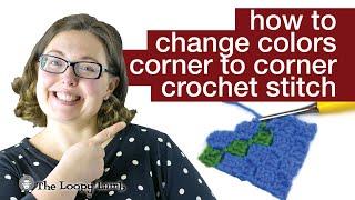 How to Change Colours Doing Corner to Corner Crochet