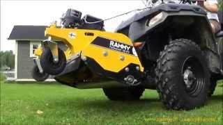 Rammy Flail mower 120 ATV, ATV Lawn mower. Hammer blades, fine result!