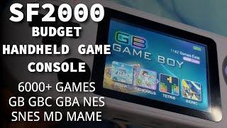 DATA FROG SF2000 Handheld Game Console Review - 6000+ Games GB GBC GBA NES SNES MD MAME ARCADE