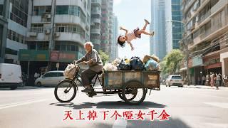 撿垃圾老頭意外接住墜樓的首富千金，20年後啞女千金被接回豪門，人生逆轉！#短劇 #逆襲 #萌娃 #親情