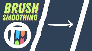 HOW TO USE BRUSH SMOOTHING in Krita - Digital Art Tutorial