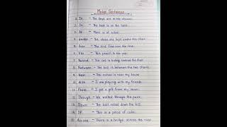 Make Sentences In English | Sentence Making | Handwriting ️