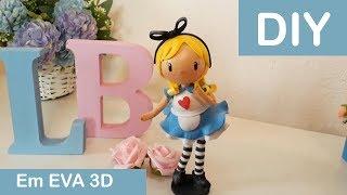 Alice no País das Maravilhas - Boneca de EVA 3D