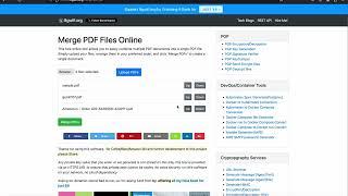 Merge PDF Files Online