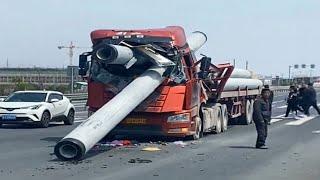 Extremely IDIOTS DANGEROUS Fastest Heavy Crazy Truck & Bus Fails Operator, Total Idiots At Work