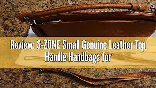 Review: S-ZONE Small Genuine Leather Top Handle Handbags for Women Shoulder Bag Crossbody Purse