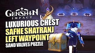 Luxurious Chest Puzzle At Safhe Shatranj Left Waypoint | Solution Guide & Walkthrough | Genshin 3.4