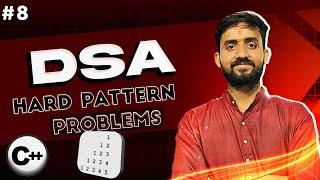 Lecture 08: Solve Any Pattern Problem with Simple Trick Hard level Part-3 || DSA