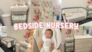 *NEW* BEDSIDE NURSERY TOUR & ORGANIZATION! + what i use for my newborn baby! 