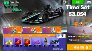 Asphalt 8 - Formula E Cup - Oceanview Derby (54.054 , Poor Time Set ) - Top 9%