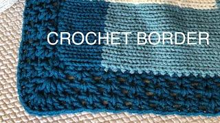 Crochet V- Stitch Border On A Knitted Blanket ~ Addi, Sentro, Circular Knitting