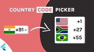 Country Code Picker | Flutter Package of the Week | Episode 4 (Latest)