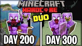 We Survived 300 Days in HARDCORE Minecraft...