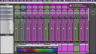 Mixing Session Setup/Routing/Gain Staging (Pro Tools)