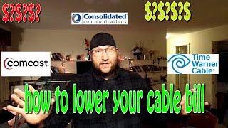 how to lower your cable bill