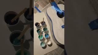 #SonjasSEAcrets #painting #guitar #diy #paint #pastels #acrylicpour #seaglass #maker #shorts