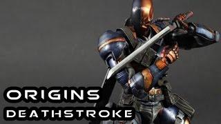 Play Arts Kai Arkham Origins DEATHSTROKE Figure Review