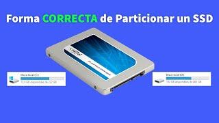 Forma CORRECTA de Particionar un SSD