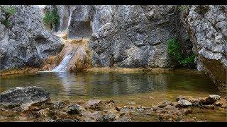 Крым. Каньон реки Бага. Гроты. Трёхкаскадный водопад