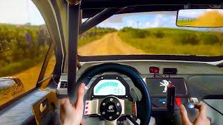 Dirt Rally 2.0 Steering Wheel Gameplay ⭐ Peugeot 208 R2 | Logitech g27