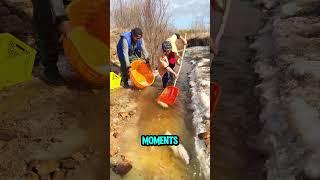 Crazy Ice Fishing! They Catch Huge Fish with a Sh
