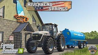 OUR FIRST TRIP TO THE DAIRY! - Riverbend Springs - Episode 20 - Farming Simulator 25