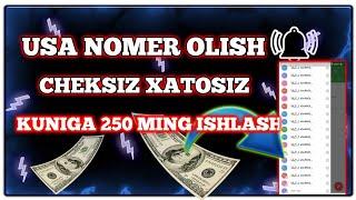 USA NOMER OLISH // CHEKSIZ XATOSIZ // KUNIGA 30 TA NOMER OLISH