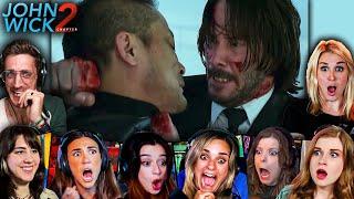 TOP "KILLED WITH A PENCIL" Reactions! John Wick: Chapter 2 (2017) Movie Reaction