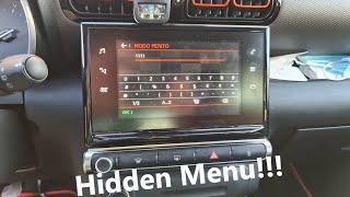 Citroën C3 Aircross hidden menu