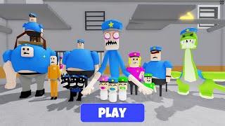 Police Family Escape (SCARY OBBY) All Bosses Unlocked: Dragon, Prisoner, Big Biggy, Police Girl