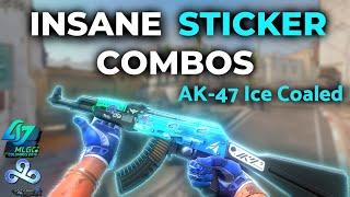 Most INSANE AK47 Ice Coaled Sticker Combos - CS2 2023