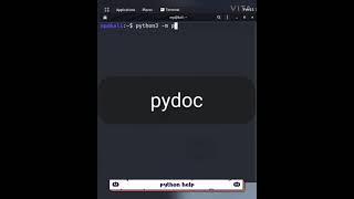 Python pydoc