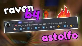 sniping 700 winstreak with raven b4 (hypixel bedwars)