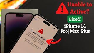 iPhone 14/Pro/Max/Plus: Fix Unable to Activate iPhone 14's