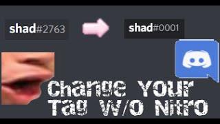 HOW TO Change Your Discord Tag WITHOUT NITRO!