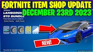 *NEW* LAMBORGHINI HURÁCAN STO BUNDLE! Fortnite Item Shop [December 23rd, 2023] (Fortnite)