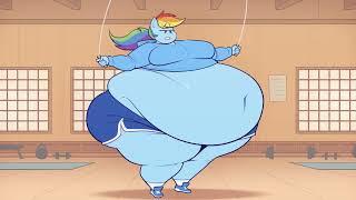 *Rainbow Dash Jump Rope* "Version #1" Animation by RidiculousCake