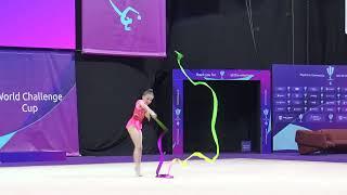 Nikolova Stiliana BUL  Seniors Ribbon Final FIG Rhythmic Gymnastics World Challenge Cup CLUJ NAPOCA